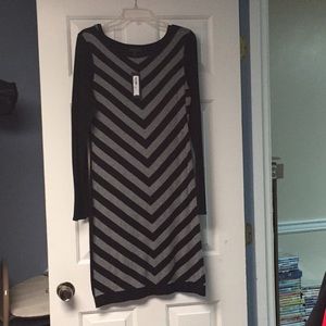 Black and gray worthington dress NWT
